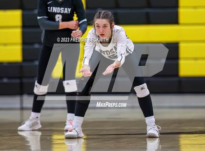 Thumbnail 1 in Lindsay vs. Wolfe City (UIL 2A Volleyball Area) photogallery.