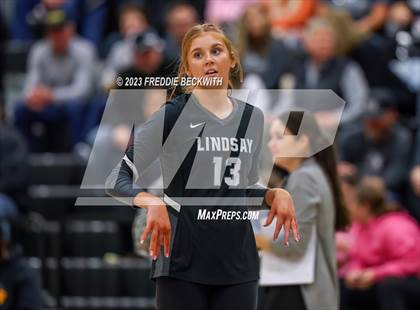 Thumbnail 3 in Lindsay vs. Wolfe City (UIL 2A Volleyball Area) photogallery.