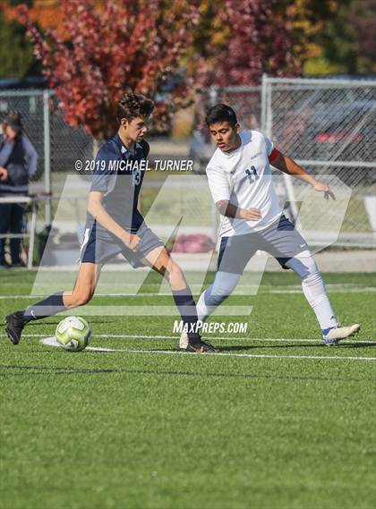 Thumbnail 1 in Grangeville vs Coeur d'Alene Charter Academy (District Playoffs) photogallery.
