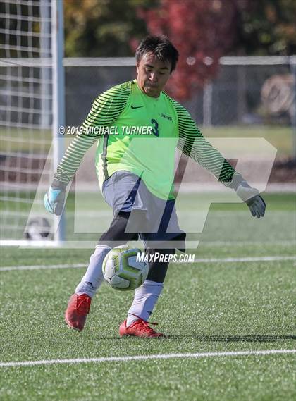 Thumbnail 1 in Grangeville vs Coeur d'Alene Charter Academy (District Playoffs) photogallery.