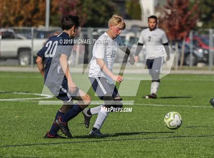 Thumbnail 3 in Grangeville vs Coeur d'Alene Charter Academy (District Playoffs) photogallery.