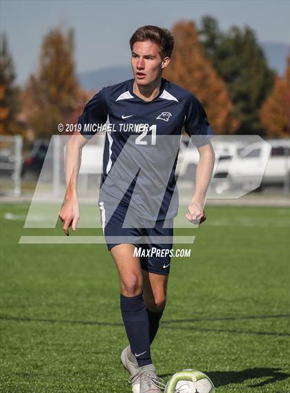 Thumbnail 1 in Grangeville vs Coeur d'Alene Charter Academy (District Playoffs) photogallery.