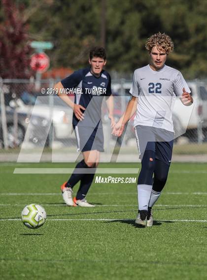 Thumbnail 3 in Grangeville vs Coeur d'Alene Charter Academy (District Playoffs) photogallery.