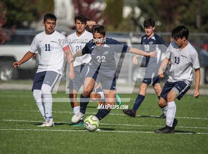 Thumbnail 1 in Grangeville vs Coeur d'Alene Charter Academy (District Playoffs) photogallery.