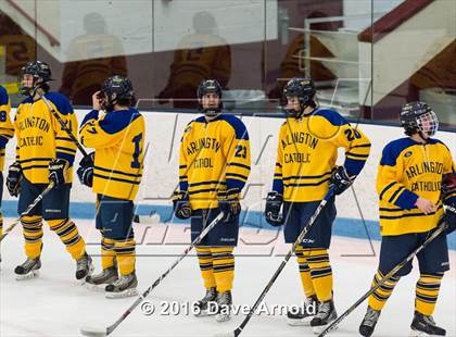 Thumbnail 1 in Reading Memorial vs Arlington Catholic ( MIAA Division 1 North Semifinal) photogallery.