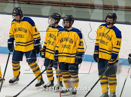 Thumbnail 3 in Reading Memorial vs Arlington Catholic ( MIAA Division 1 North Semifinal) photogallery.