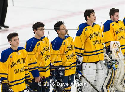 Thumbnail 1 in Reading Memorial vs Arlington Catholic ( MIAA Division 1 North Semifinal) photogallery.