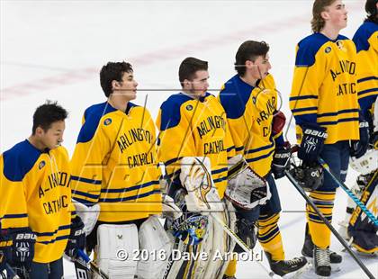 Thumbnail 3 in Reading Memorial vs Arlington Catholic ( MIAA Division 1 North Semifinal) photogallery.