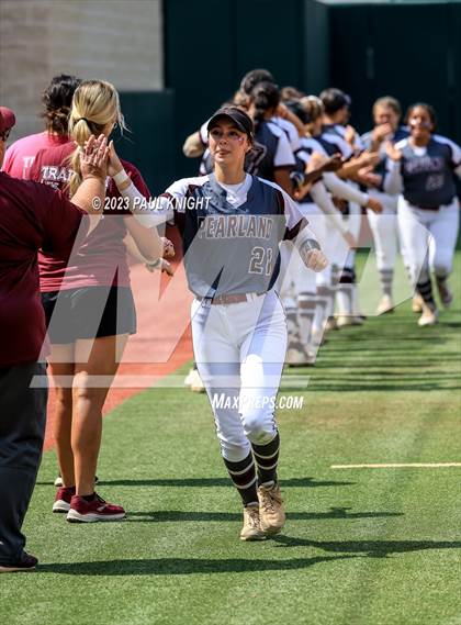 Thumbnail 3 in San Benito @ Pearland (UIL 6A Softball Semifinal) photogallery.