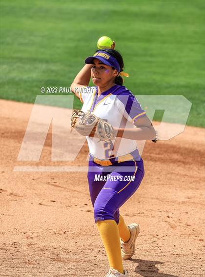 Thumbnail 2 in San Benito @ Pearland (UIL 6A Softball Semifinal) photogallery.