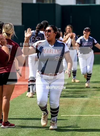 Thumbnail 1 in San Benito @ Pearland (UIL 6A Softball Semifinal) photogallery.