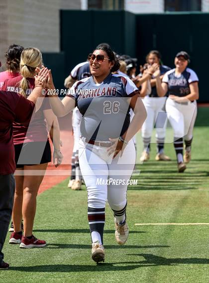 Thumbnail 2 in San Benito @ Pearland (UIL 6A Softball Semifinal) photogallery.