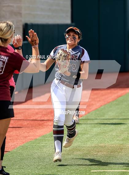 Thumbnail 2 in San Benito @ Pearland (UIL 6A Softball Semifinal) photogallery.