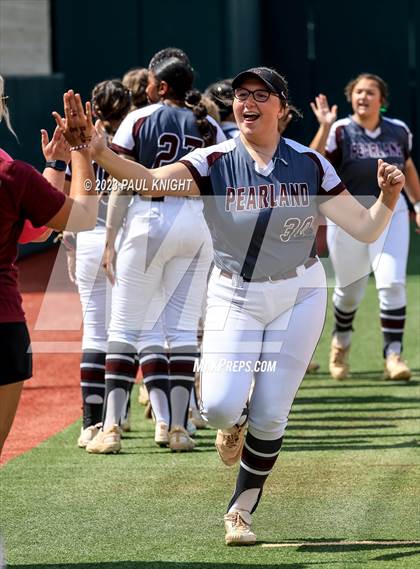 Thumbnail 3 in San Benito @ Pearland (UIL 6A Softball Semifinal) photogallery.
