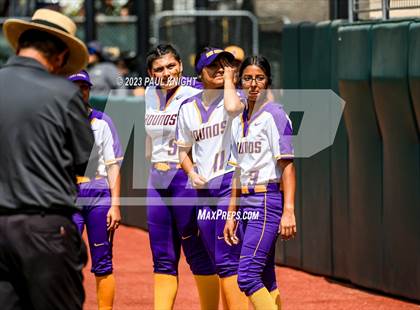 Thumbnail 1 in San Benito @ Pearland (UIL 6A Softball Semifinal) photogallery.