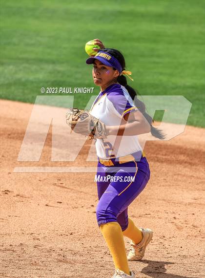 Thumbnail 1 in San Benito @ Pearland (UIL 6A Softball Semifinal) photogallery.