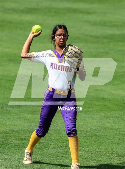 Thumbnail 3 in San Benito @ Pearland (UIL 6A Softball Semifinal) photogallery.