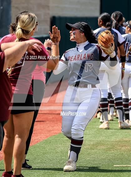 Thumbnail 1 in San Benito @ Pearland (UIL 6A Softball Semifinal) photogallery.