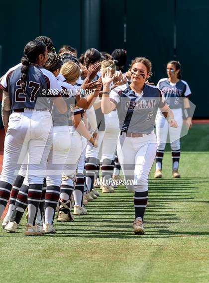 Thumbnail 1 in San Benito @ Pearland (UIL 6A Softball Semifinal) photogallery.