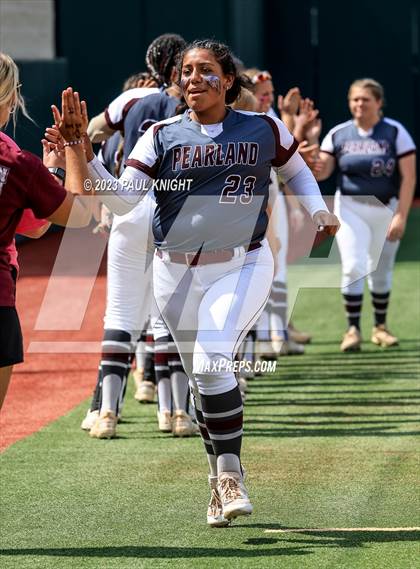 Thumbnail 2 in San Benito @ Pearland (UIL 6A Softball Semifinal) photogallery.