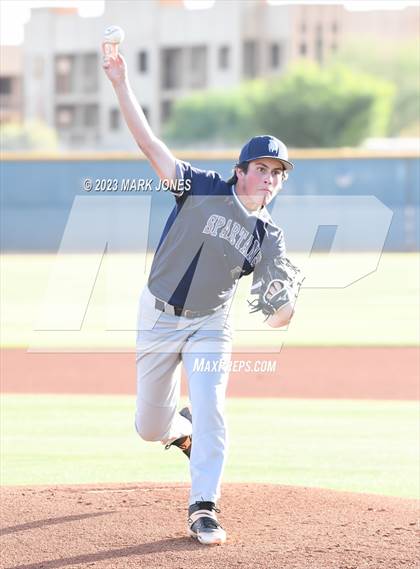 Thumbnail 3 in Scottsdale Preparatory Academy vs. Phoenix Christian (AIA 2A Semifinal) photogallery.