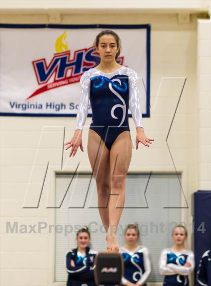 Thumbnail 1 in Yorktown Gymnastics Meet (Washington-Lee) photogallery.