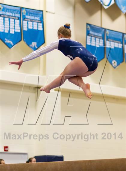 Thumbnail 3 in Yorktown Gymnastics Meet (Washington-Lee) photogallery.