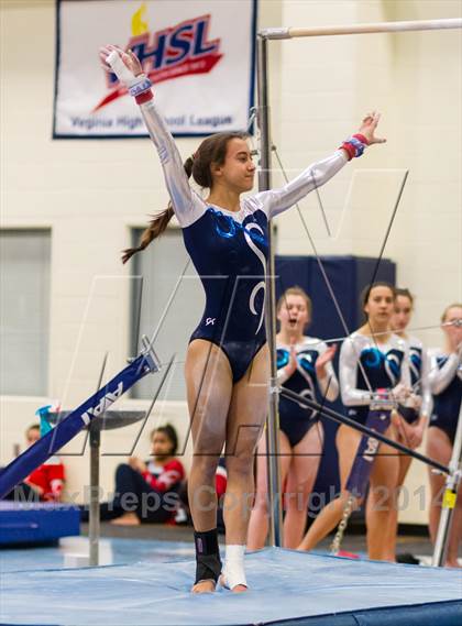 Thumbnail 2 in Yorktown Gymnastics Meet (Washington-Lee) photogallery.