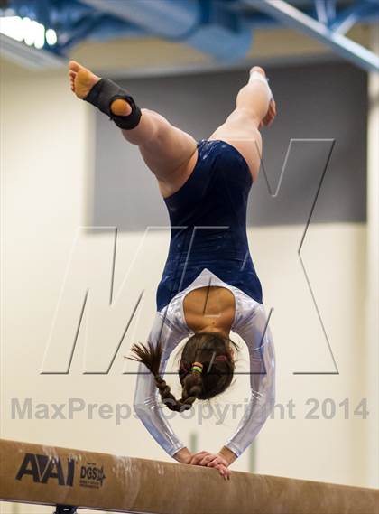 Thumbnail 3 in Yorktown Gymnastics Meet (Washington-Lee) photogallery.