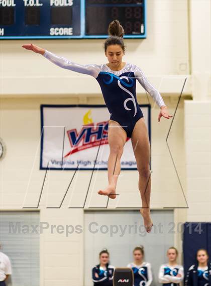 Thumbnail 2 in Yorktown Gymnastics Meet (Washington-Lee) photogallery.
