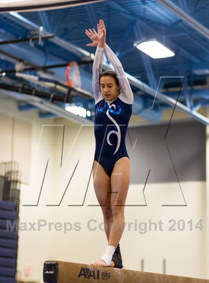 Thumbnail 3 in Yorktown Gymnastics Meet (Washington-Lee) photogallery.