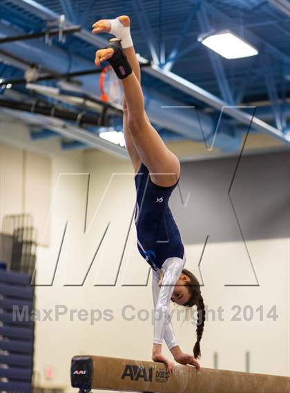 Thumbnail 2 in Yorktown Gymnastics Meet (Washington-Lee) photogallery.