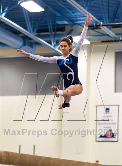 Thumbnail 3 in Yorktown Gymnastics Meet (Washington-Lee) photogallery.