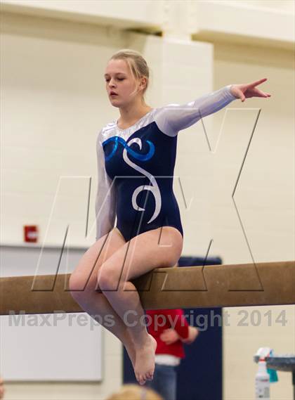 Thumbnail 2 in Yorktown Gymnastics Meet (Washington-Lee) photogallery.