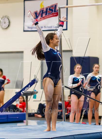 Thumbnail 2 in Yorktown Gymnastics Meet (Washington-Lee) photogallery.