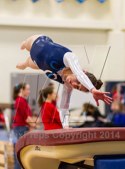Thumbnail 3 in Yorktown Gymnastics Meet (Washington-Lee) photogallery.