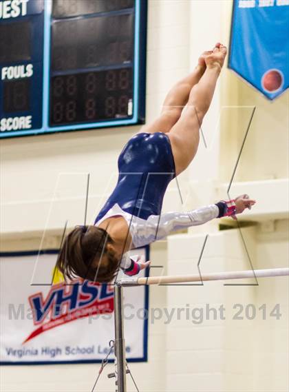 Thumbnail 3 in Yorktown Gymnastics Meet (Washington-Lee) photogallery.