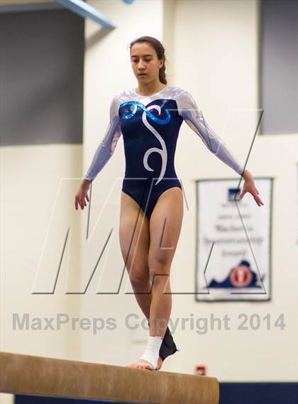 Thumbnail 1 in Yorktown Gymnastics Meet (Washington-Lee) photogallery.