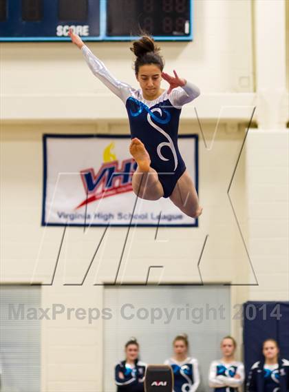 Thumbnail 3 in Yorktown Gymnastics Meet (Washington-Lee) photogallery.
