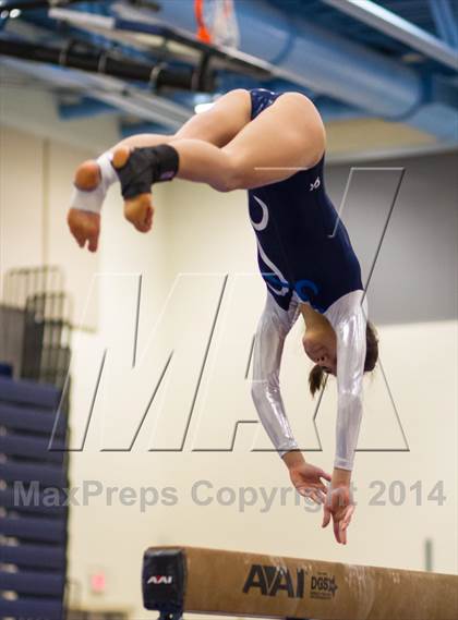 Thumbnail 3 in Yorktown Gymnastics Meet (Washington-Lee) photogallery.
