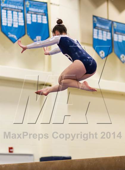 Thumbnail 2 in Yorktown Gymnastics Meet (Washington-Lee) photogallery.