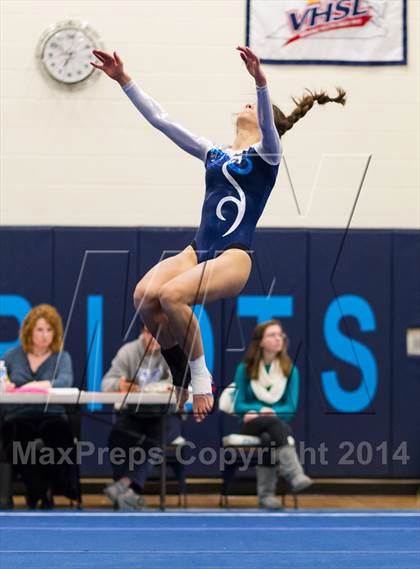 Thumbnail 3 in Yorktown Gymnastics Meet (Washington-Lee) photogallery.