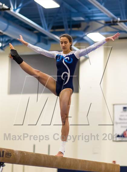 Thumbnail 2 in Yorktown Gymnastics Meet (Washington-Lee) photogallery.