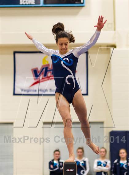 Thumbnail 1 in Yorktown Gymnastics Meet (Washington-Lee) photogallery.