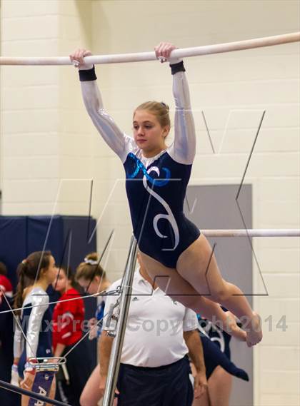 Thumbnail 2 in Yorktown Gymnastics Meet (Washington-Lee) photogallery.