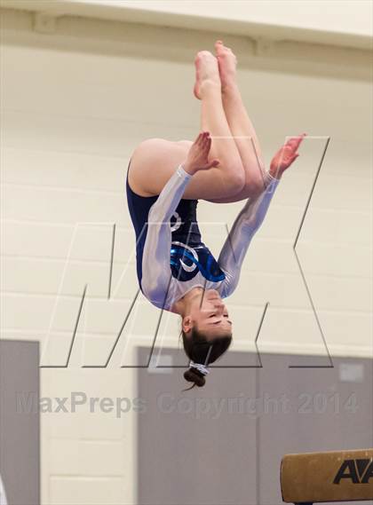 Thumbnail 1 in Yorktown Gymnastics Meet (Washington-Lee) photogallery.