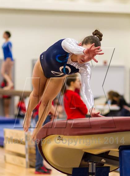 Thumbnail 2 in Yorktown Gymnastics Meet (Washington-Lee) photogallery.