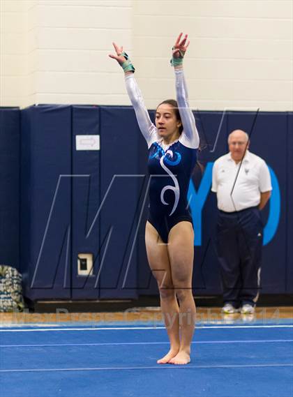 Thumbnail 1 in Yorktown Gymnastics Meet (Washington-Lee) photogallery.