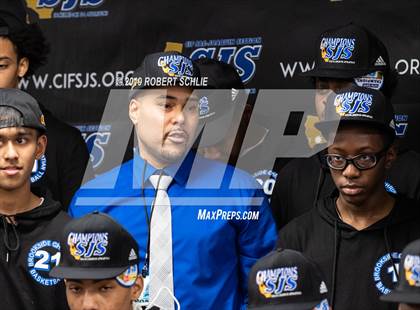Thumbnail 2 in Argonaut vs. Brookside Christian (CIF SJS D5 Final) photogallery.