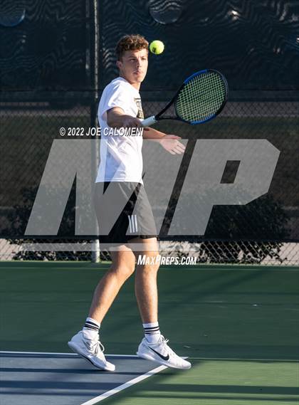 Thumbnail 2 in Crawford vs Maud (UIL 2A Boys Singles State Finals) photogallery.